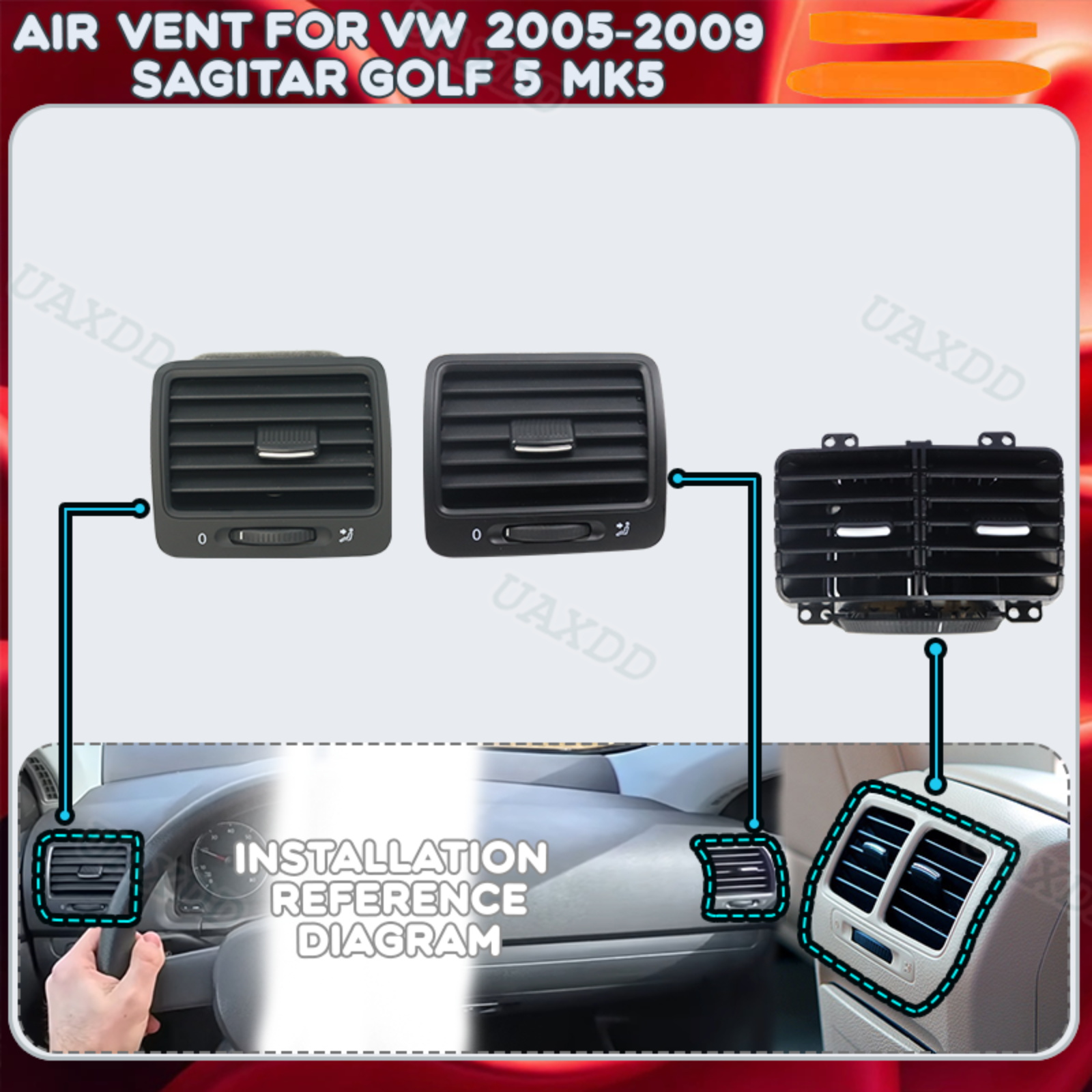 Parts Vent Car for VW 2005-200 - đánh giá và giá Golf Equipment Outlet