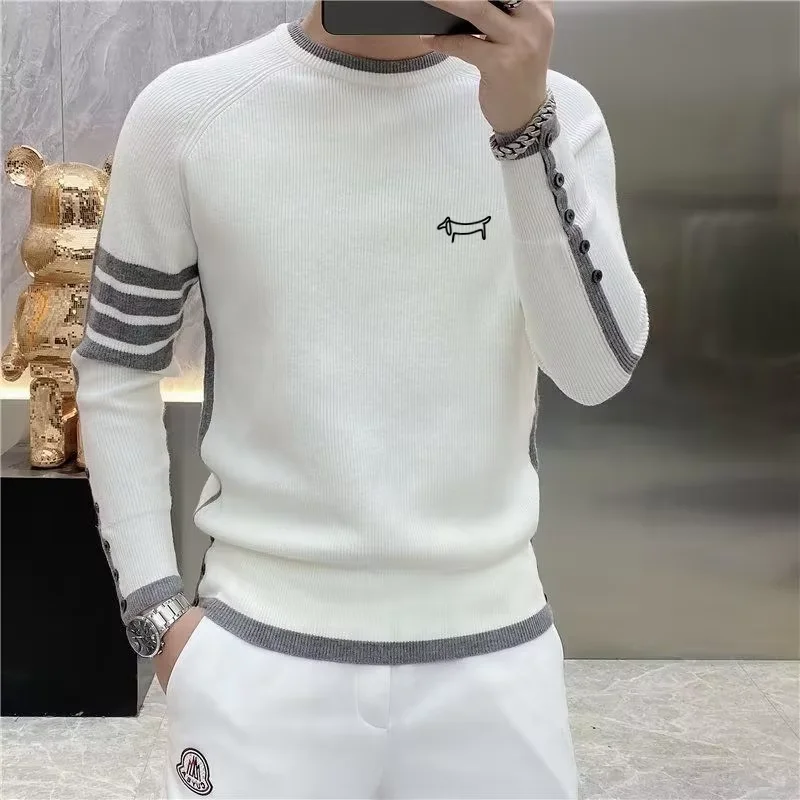 Korean Men's Golf Knit Sweater - đánh giá và giá Golf Equipment Korea